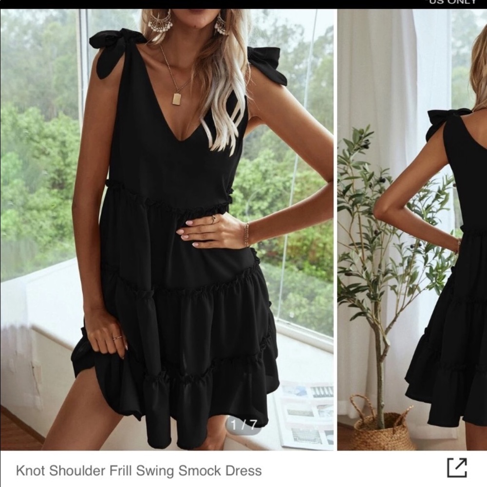 Shein black dress never worn